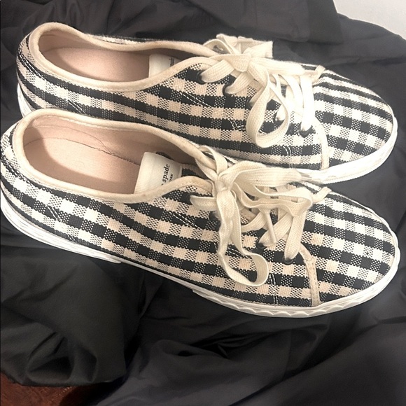 Kate Spade Gingham Lace-Up Sneakers! So cute for FALL!!! - Picture 3 of 4